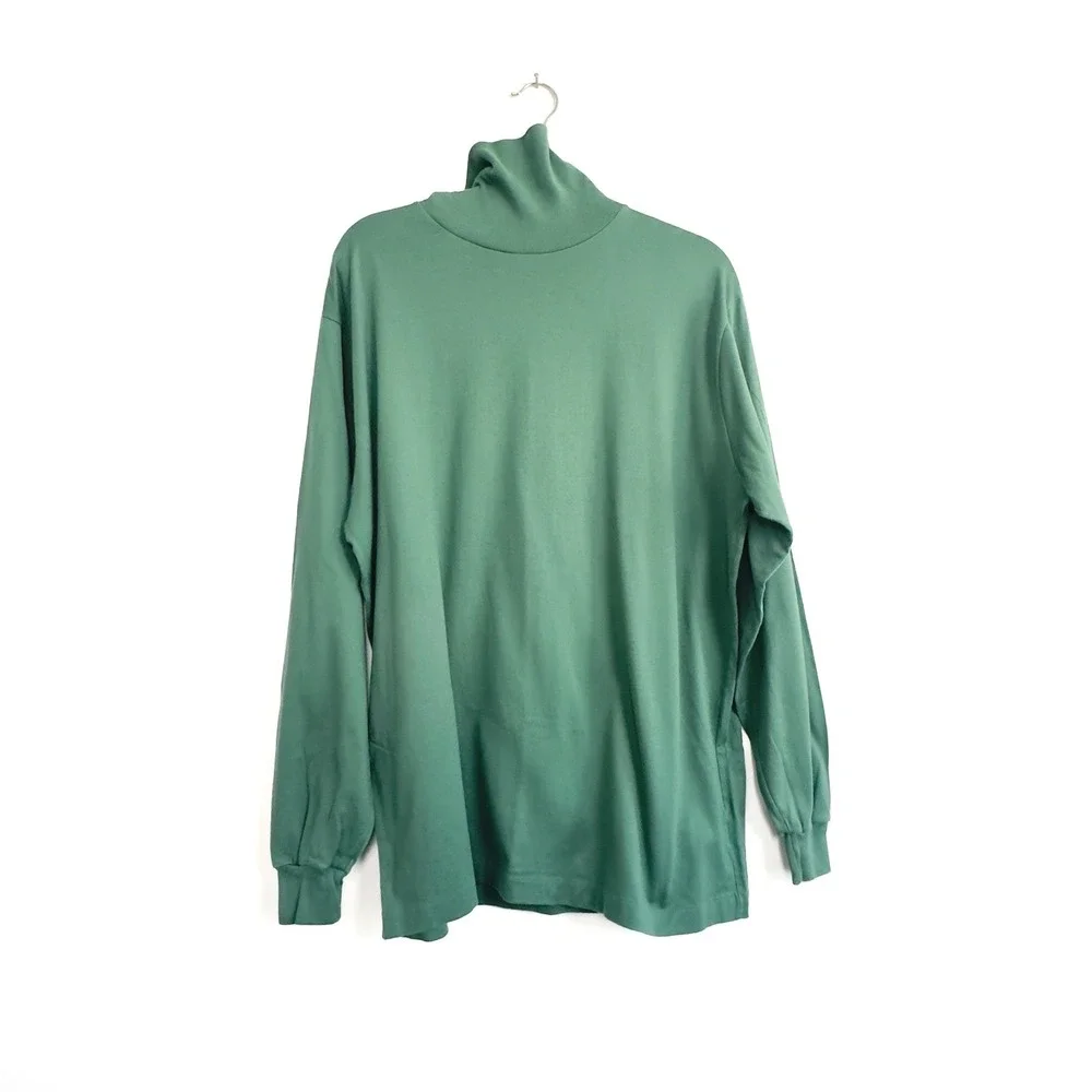 Vintage Vintage Cross Creek USA Cotton Mock Neck Top | 90s Minimal | L‎